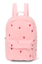 Teddy Midi Backpack | Light Pink Hearts