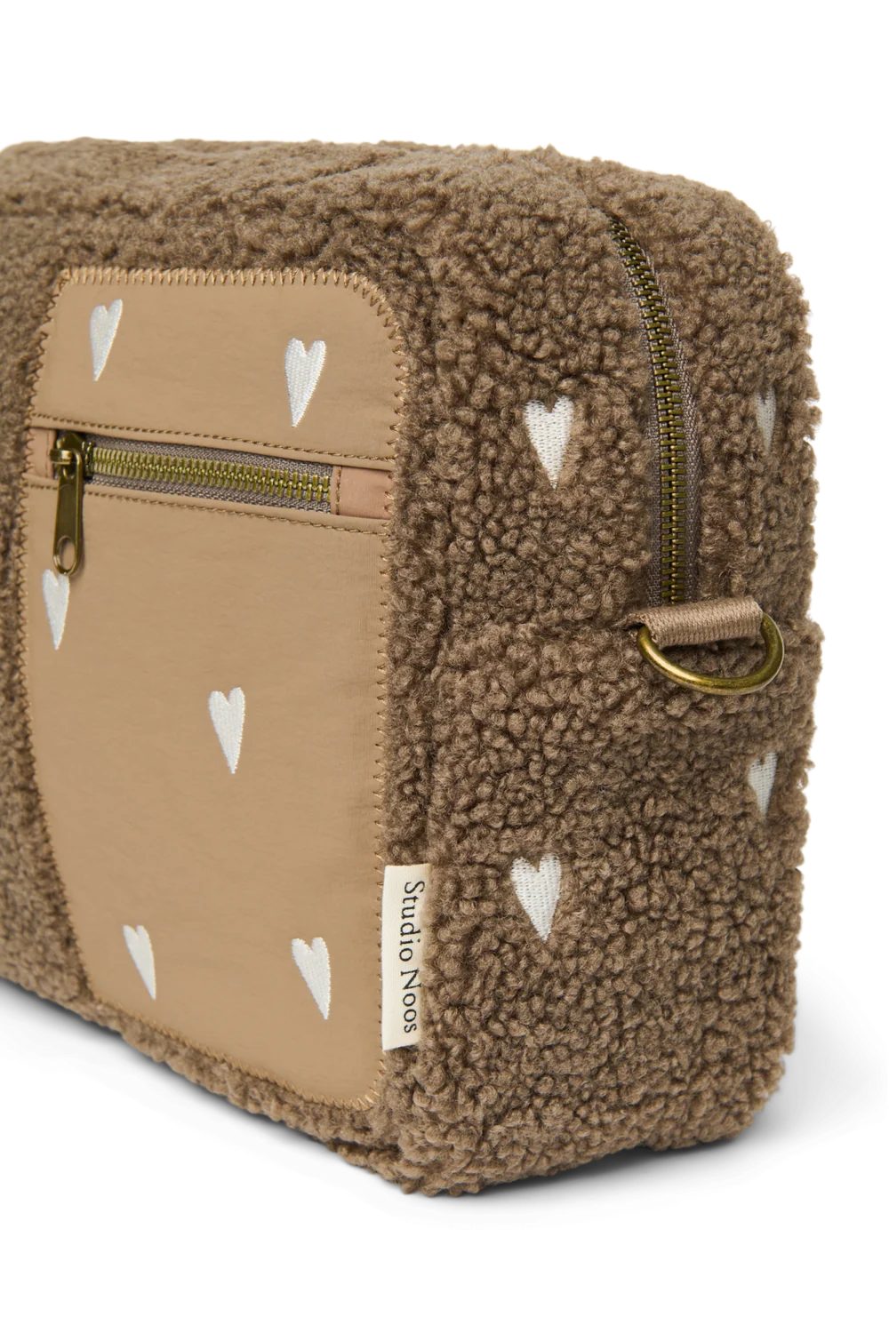 Teddy Stroller Organizer | Brown Hearts