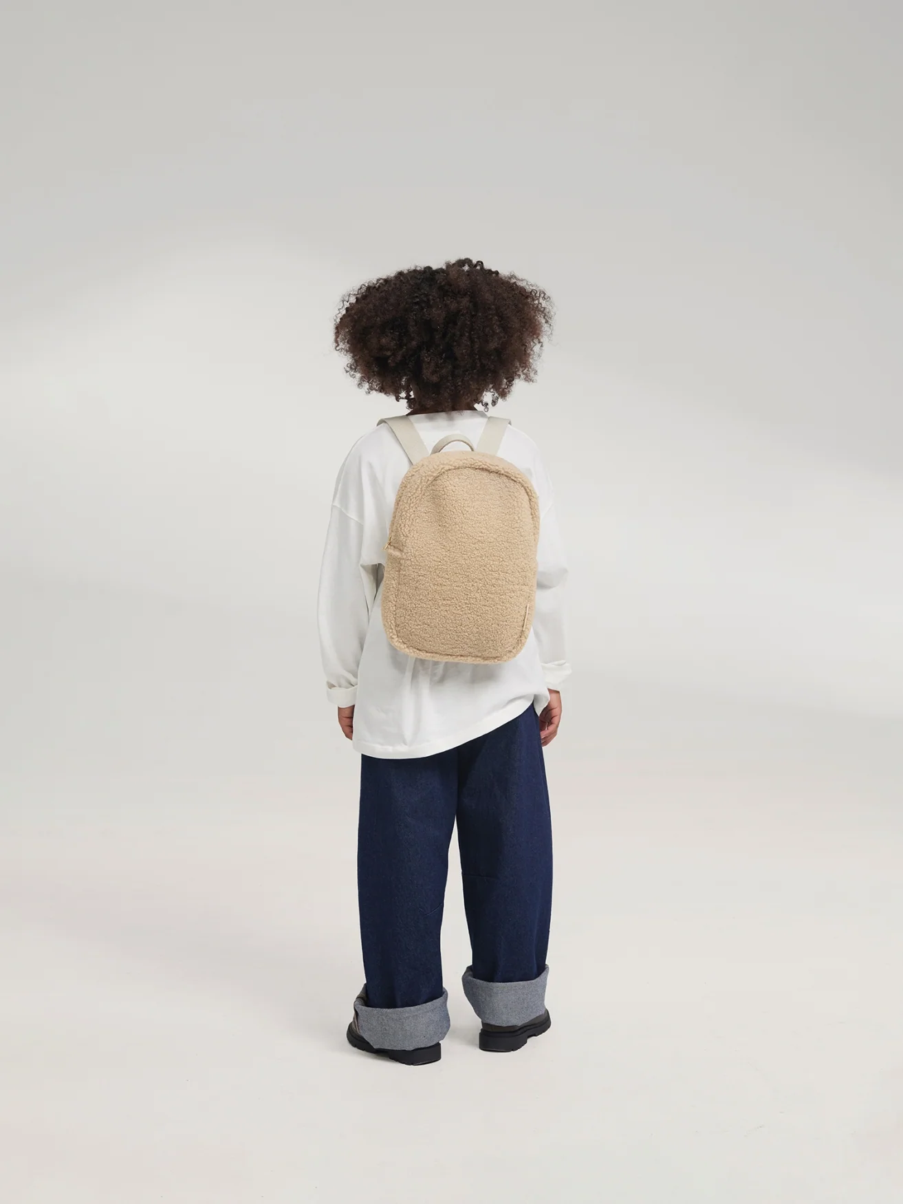 Teddy Mini Backpack | Ecru