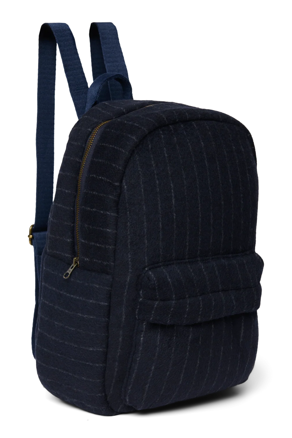 Flannel Chalkstripe Midi Backpack | Dark Blue