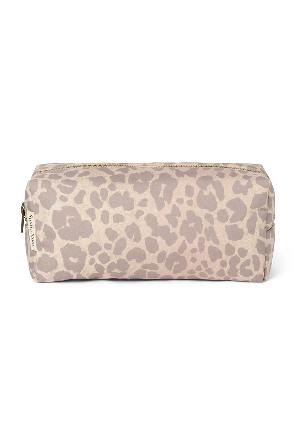 Puffy Pouch | Beige Leopard
