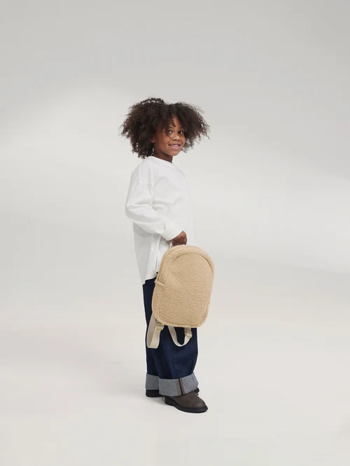 Teddy Mini Backpack | Ecru