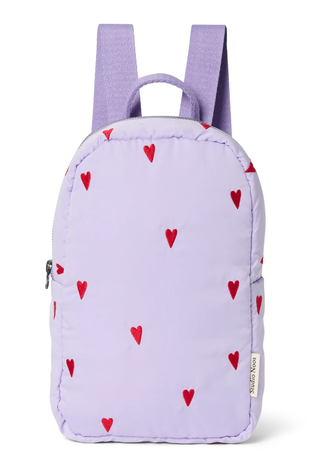 Puffy Mini Backpack | Purple Hearts