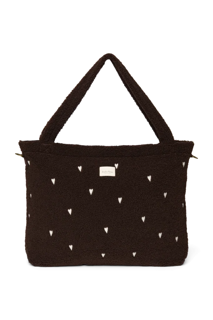 Teddy Diaper Bag | Chocolate Hearts