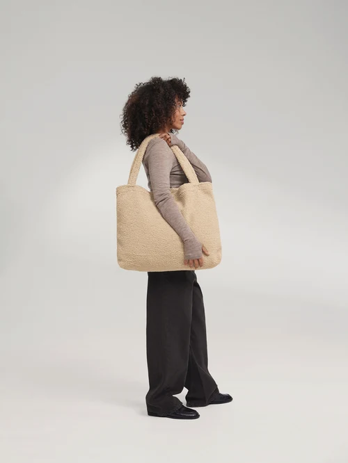 Teddy Mom Bag | Ecru