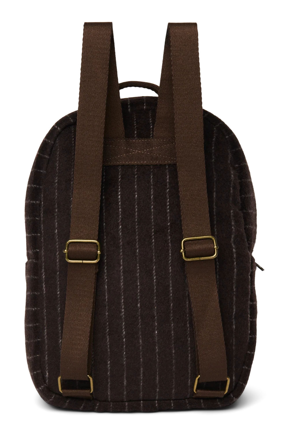 Flannel Chalkstripe Midi Backpack | Brown