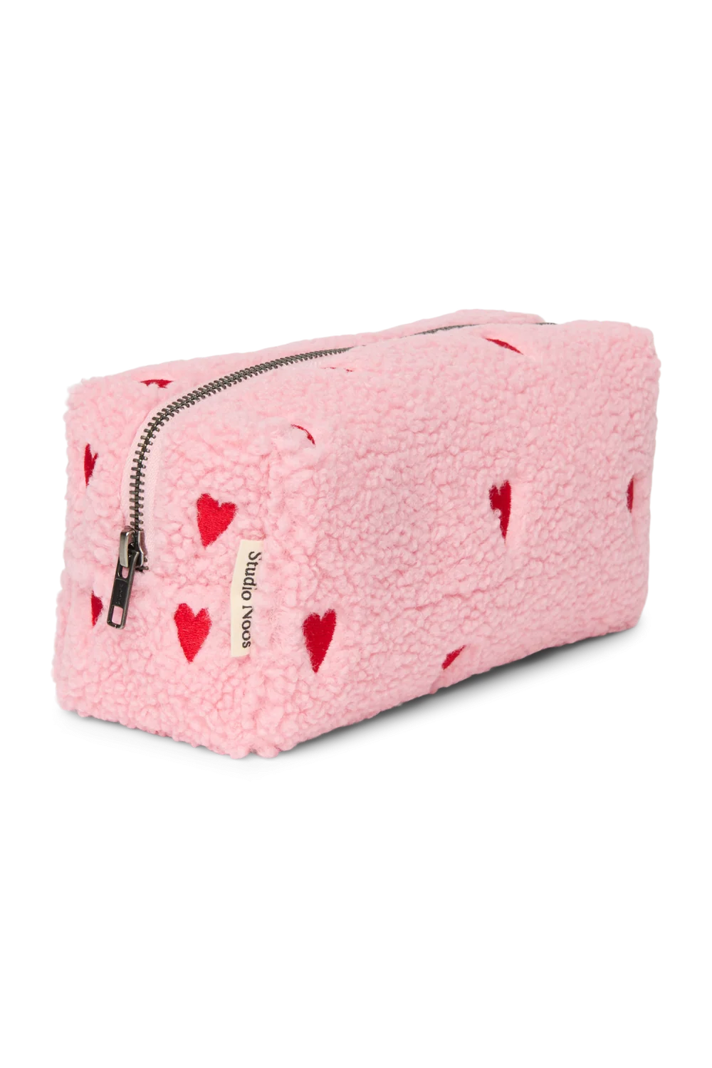 Teddy Pouch | Light Pink Hearts