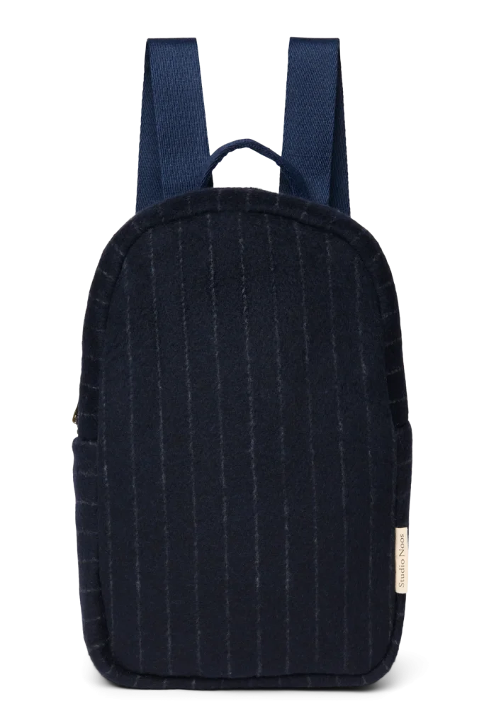 Flannel Chalkstripe Mini Backpack | Dark Blue
