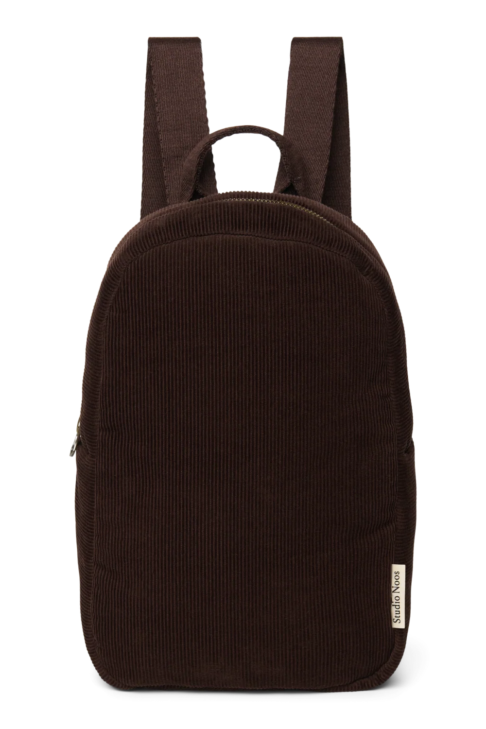 Rib Puffy Mini Backpack | Dark Brown