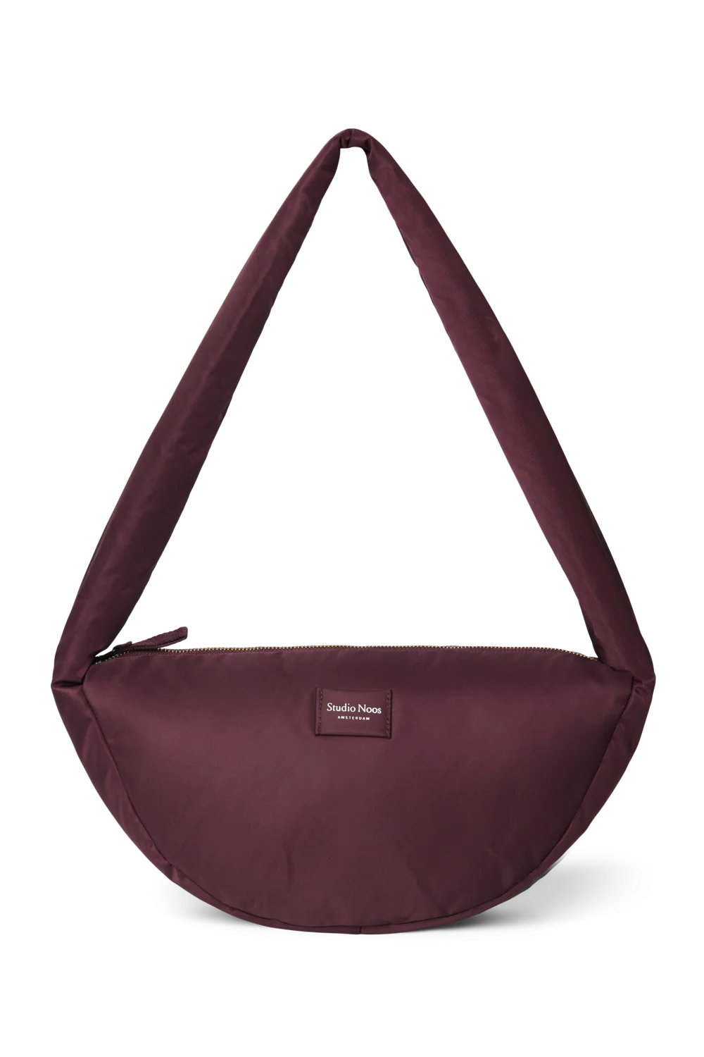 Technical Puffy Mini Cross Body Bag | Burgundy