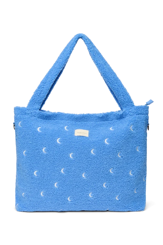 Teddy Diaper Bag | Light Blue Moon