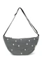 Denim Adult Fanny Pack | Grey Hearts