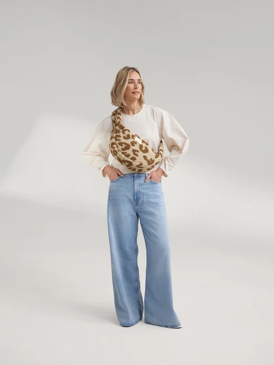 Teddy Mini Cross Body Bag | Leopard