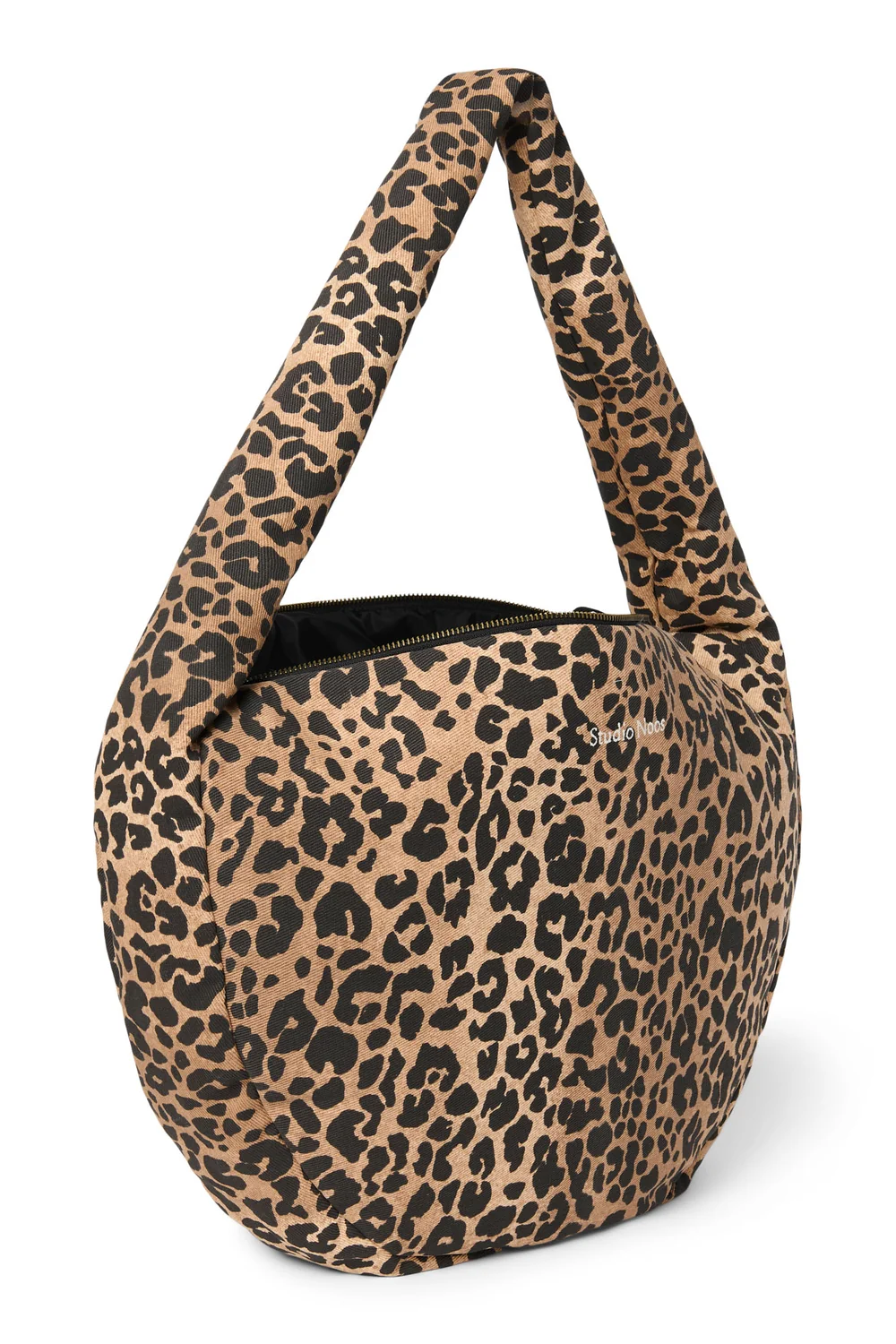 Cotton Cross Body Bag | Brown Leopard