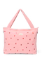 Teddy Diaper Bag | Light Pink Hearts