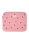 Teddy Laptop Sleeve 15 Inch | Light Pink Hearts