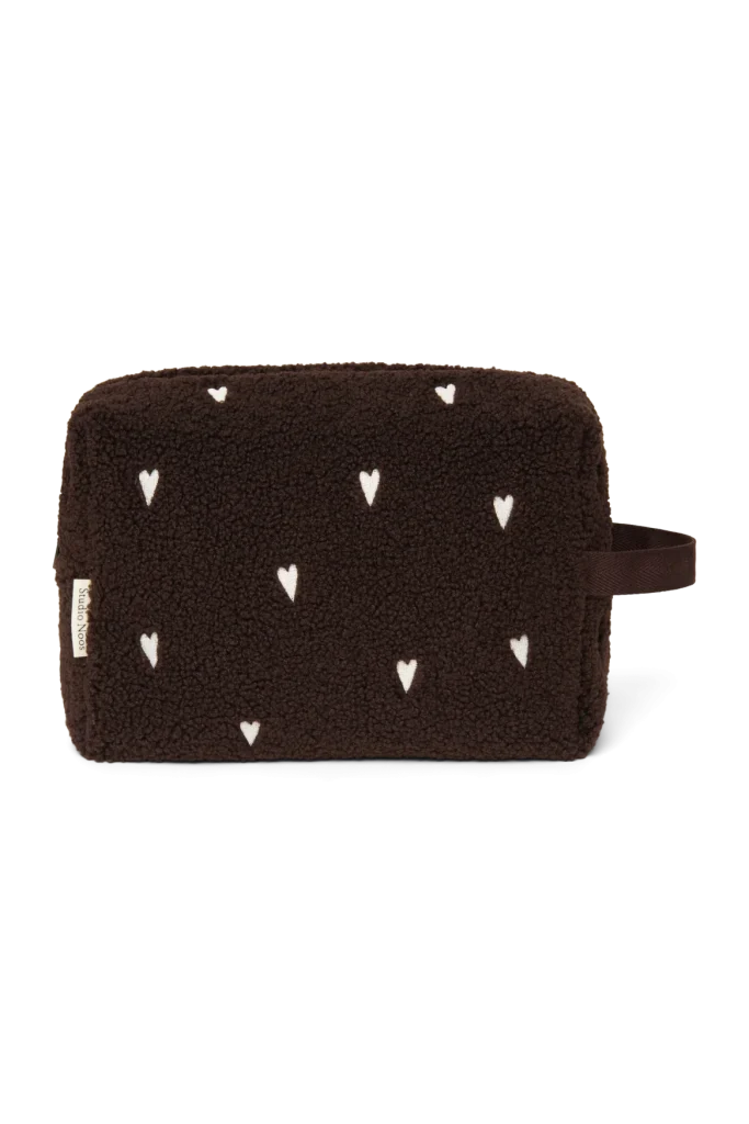 Teddy Toiletry Bag | Chocolate Hearts