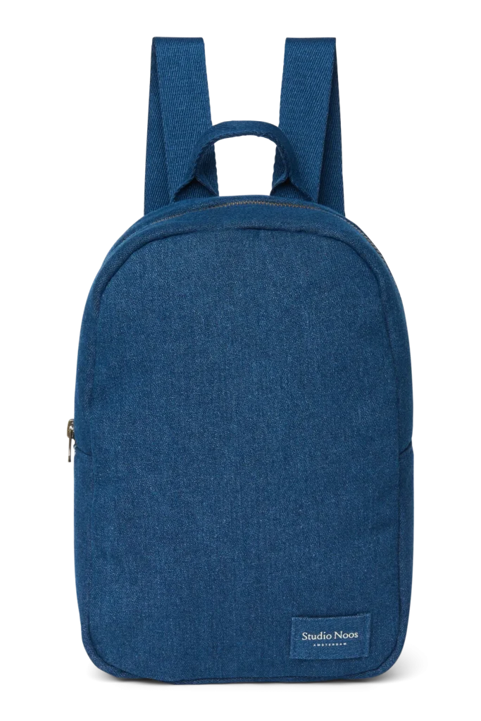 Denim Mini Backpack | Dark Blue
