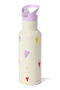 Stainless Steel Bottle 500ML | White Multicolor Hearts