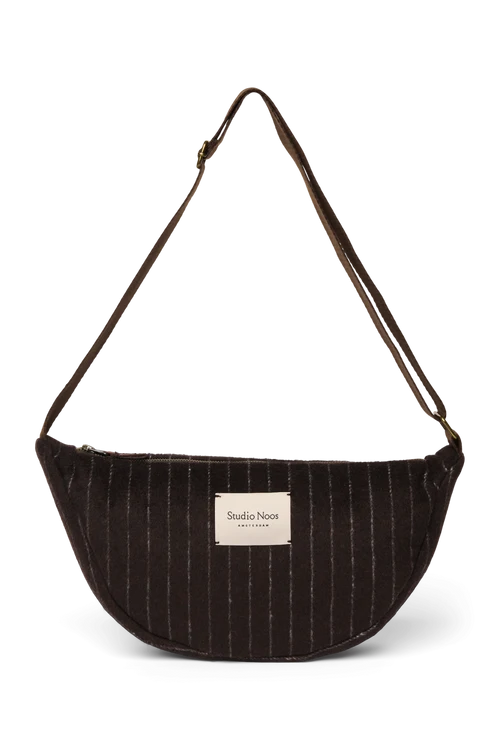 Flannel Chalkstripe Adult Fanny Pack | Brown
