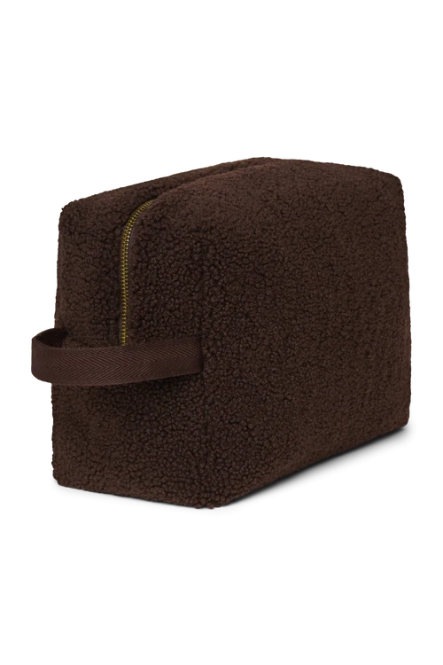Teddy Toiletry Bag | Chocolate