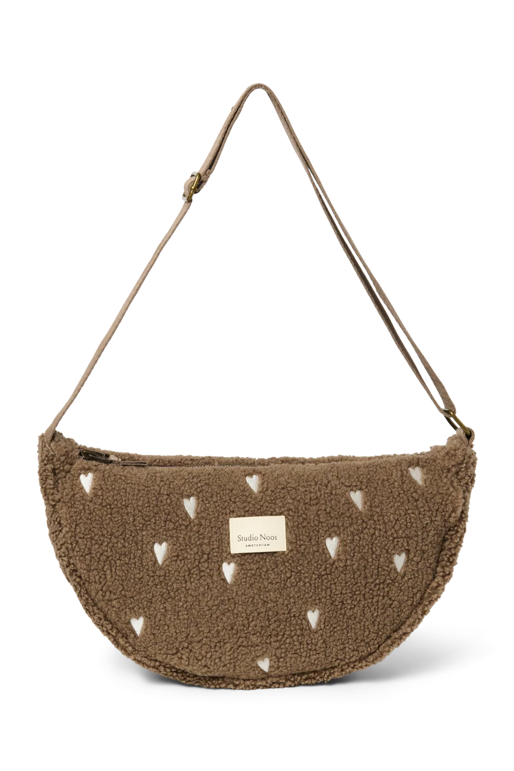 Teddy Adult Fanny Pack | Brown Hearts
