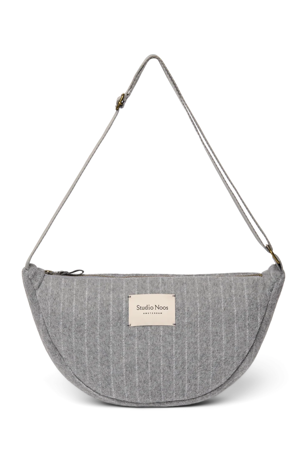 Flannel Chalkstripe Adult Fanny Pack | Light Grey