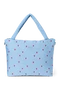Puffy Diaper Bag | Light Blue Hearts