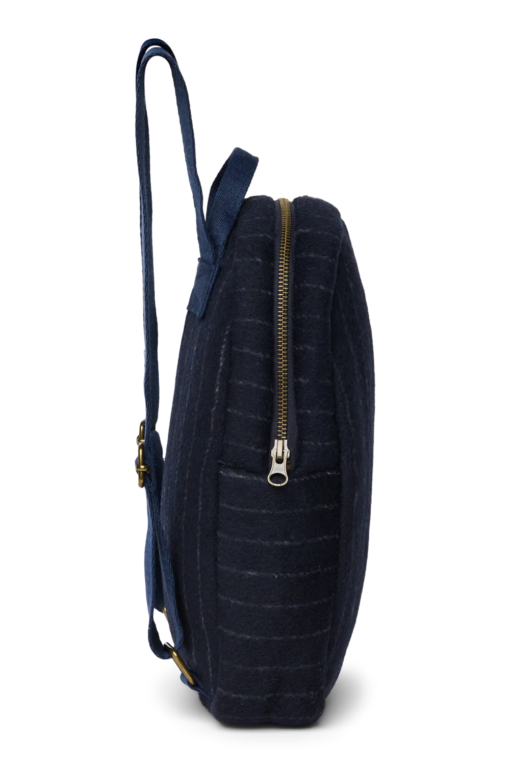 Flannel Chalkstripe Mini Backpack | Dark Blue