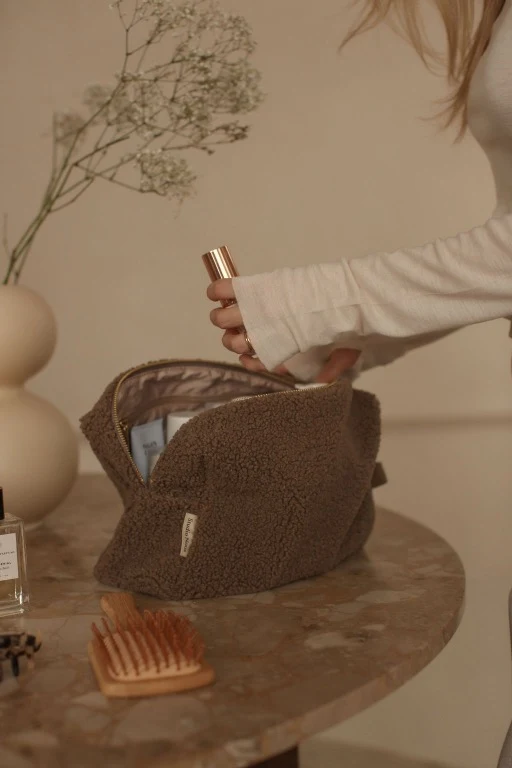 Teddy Toiletry Bag | Brown