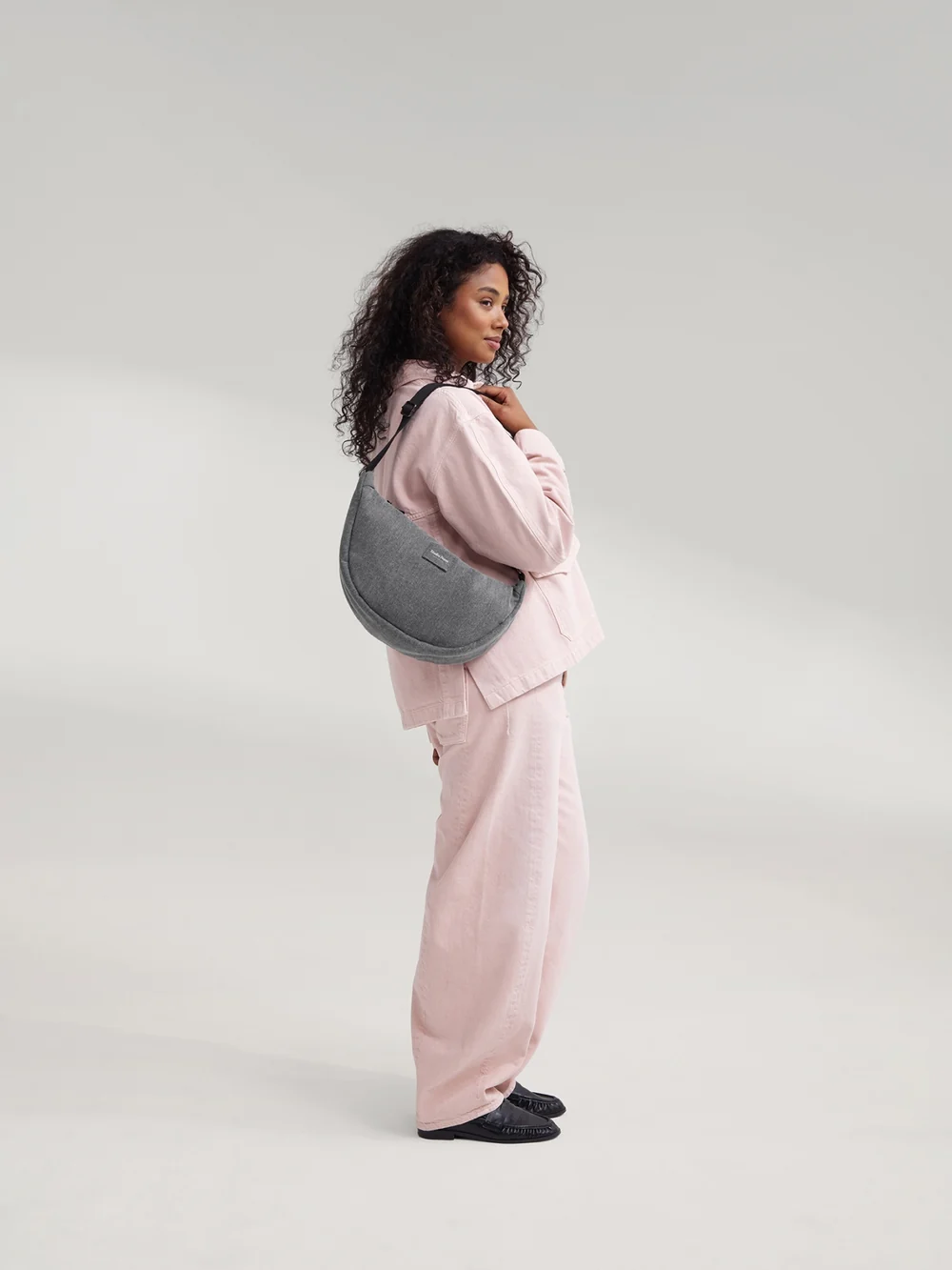 Denim Adult Fanny Pack | Grey