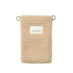 Teddy Phone Bag | Ecru