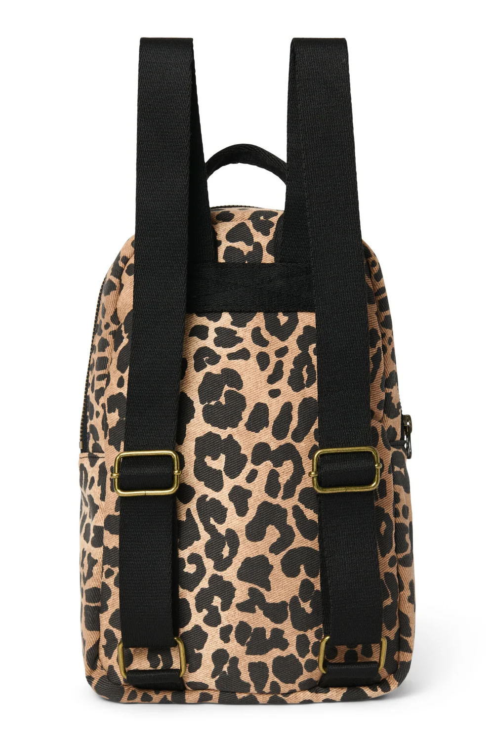 Cotton Mini Backpack | Brown Leopard