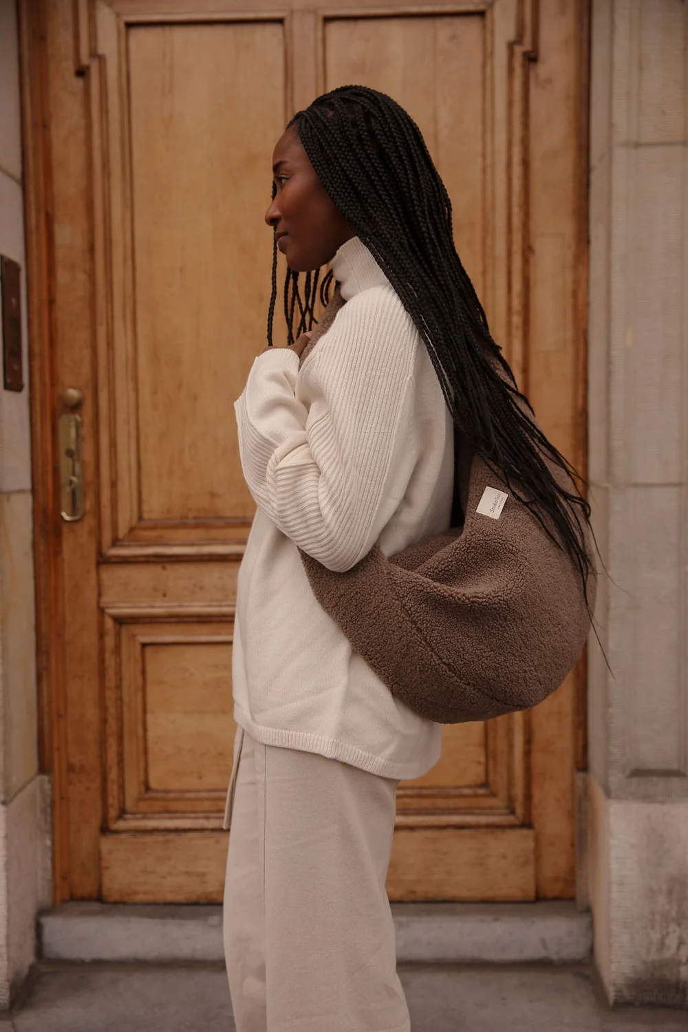 Teddy Cross Body Bag | Brown