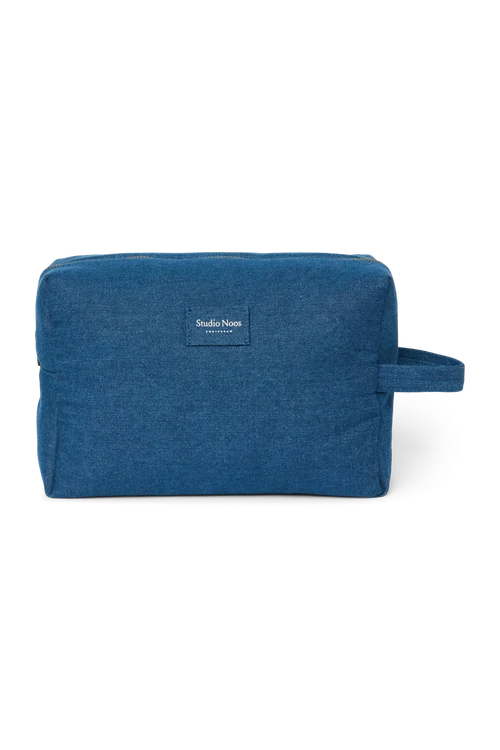Denim Toiletry Bag | Dark Blue