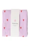 Swaddle Print Large | Purple Hearts
