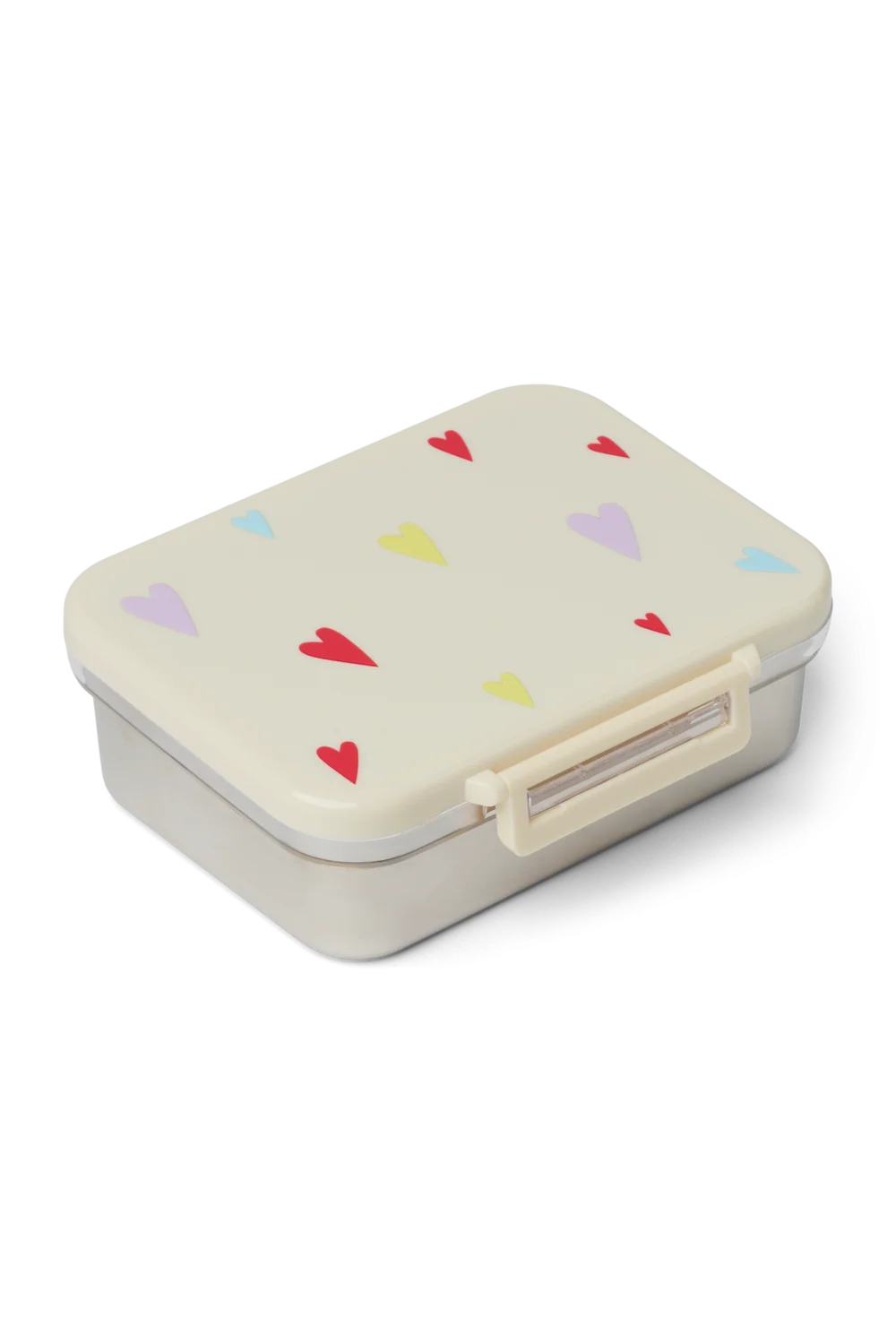 Stainless Steel Lunchbox | White Multicolor Hearts