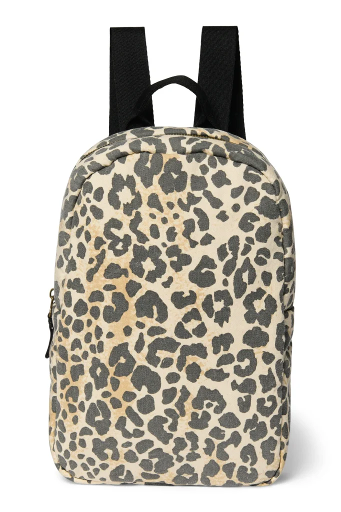Soft Cotton Mini Backpack | Leopard