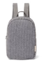 Flannel Chalkstripe Mini Backpack | Light Grey