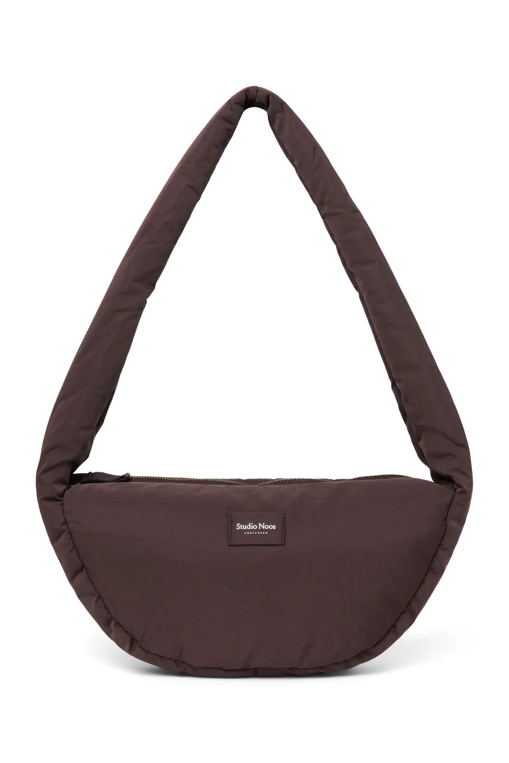 Puffy Mini Cross Body Bag | Brown