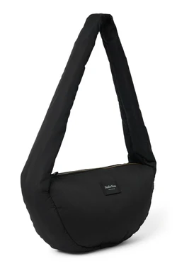 Puffy Mini Cross Body Bag | Black