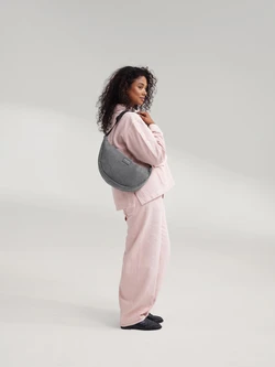Denim Adult Fanny Pack | Grey