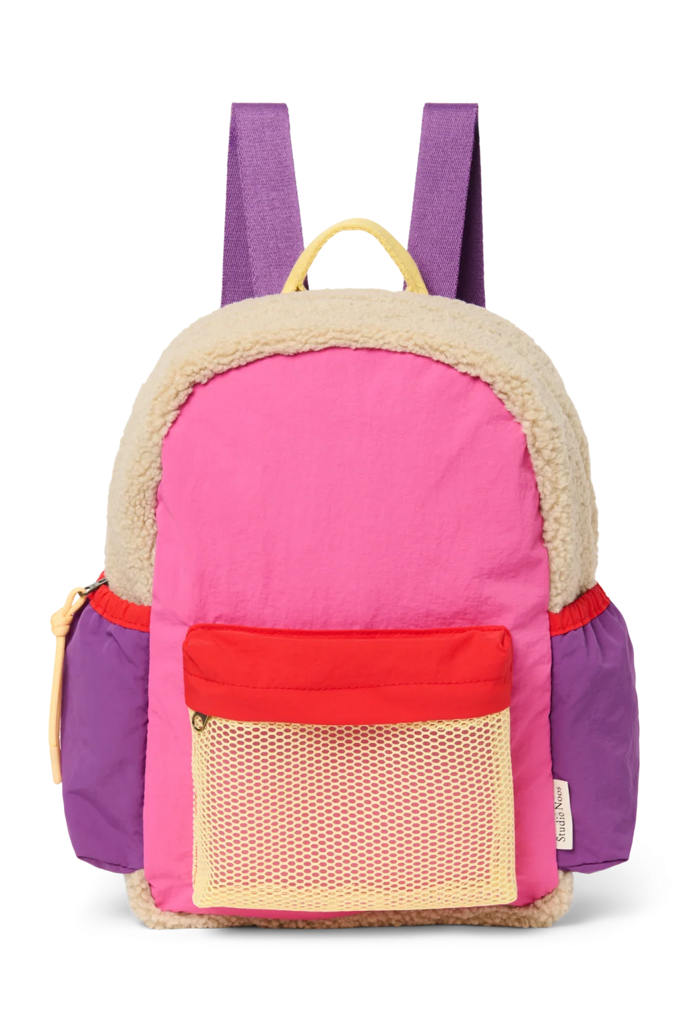Patchwork Midi Backpack | Bright Pink