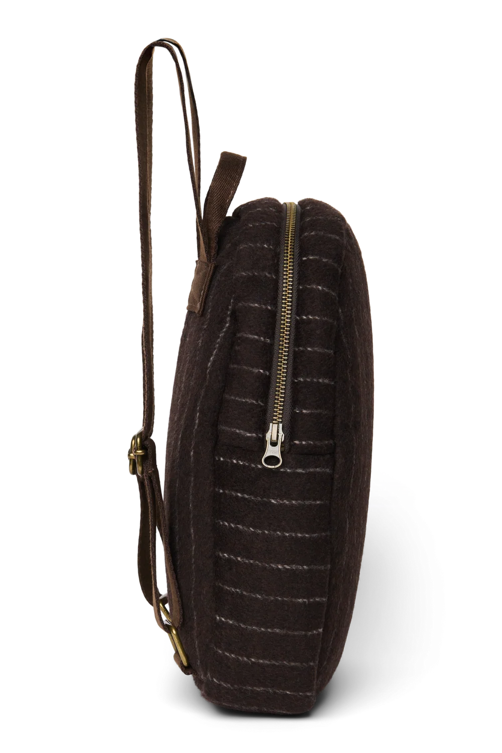 Flannel Chalkstripe Mini Backpack | Brown