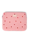 Teddy Laptop Sleeve 15 Inch | Light Pink Hearts