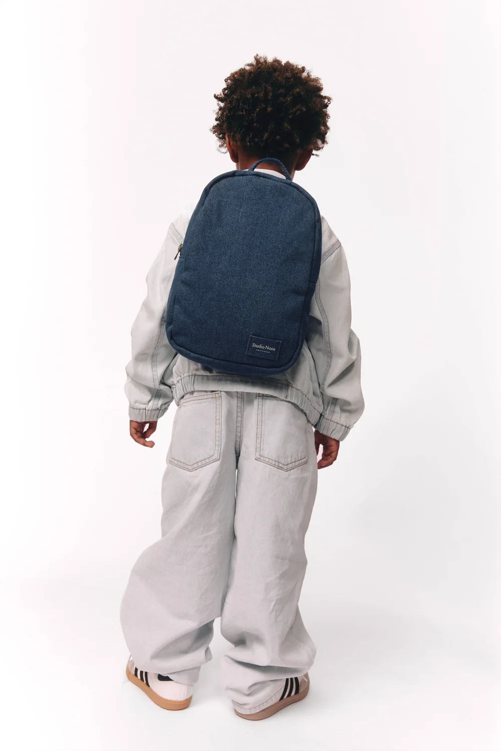 Denim Mini Backpack | Dark Blue