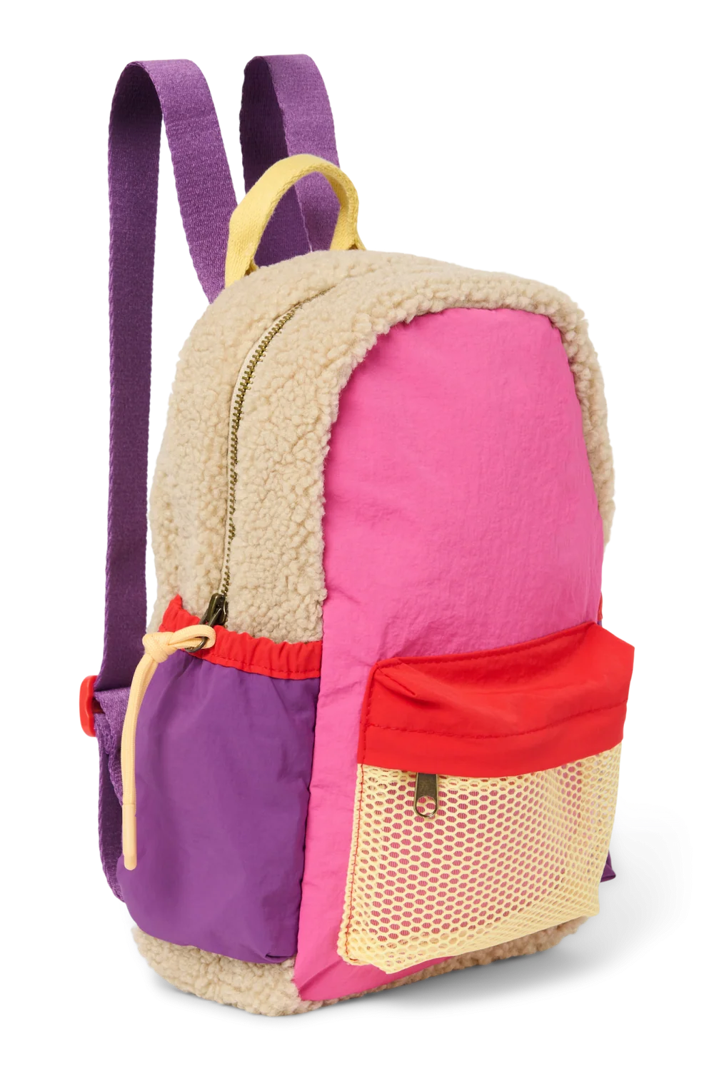 Patchwork Mini Backpack | Bright Pink