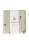 Swaddle Print Medium | Green Hearts