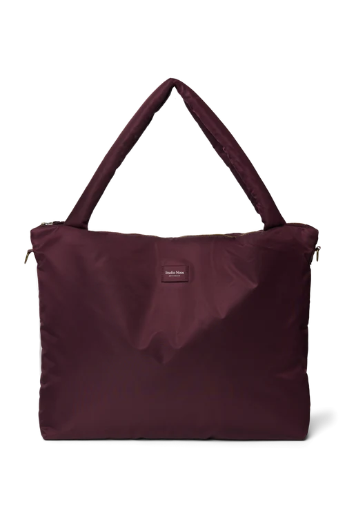 Technical Puffy Diaper Bag | Burgundy