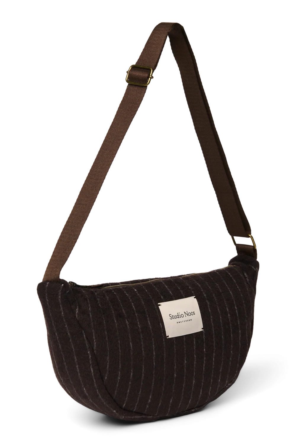 Flannel Chalkstripe Adult Fanny Pack | Brown